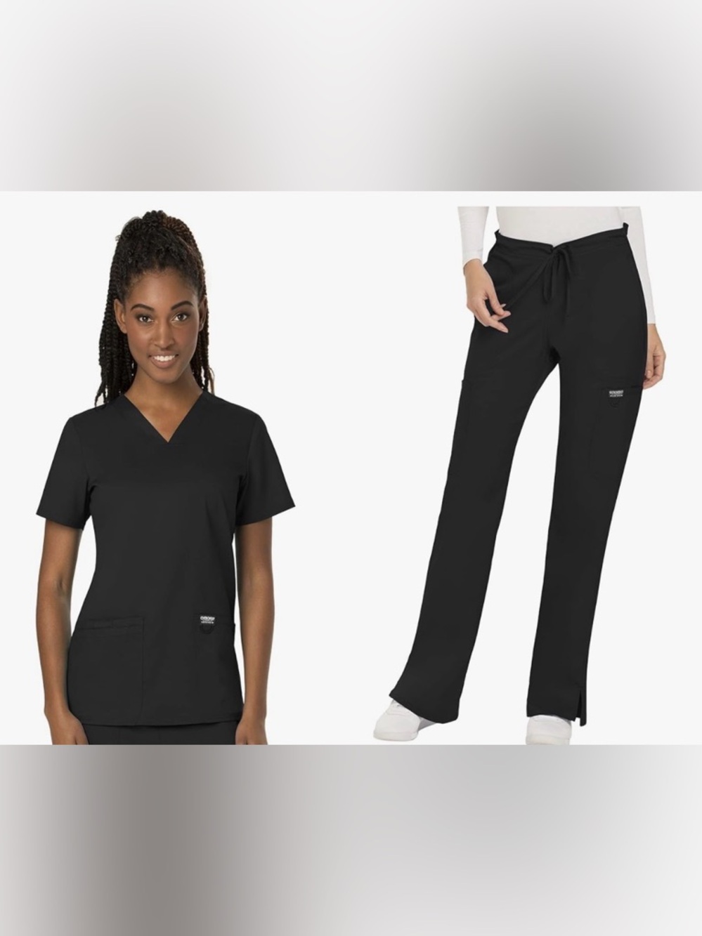 XXS Cherokee Workwear Scrub Set - Black